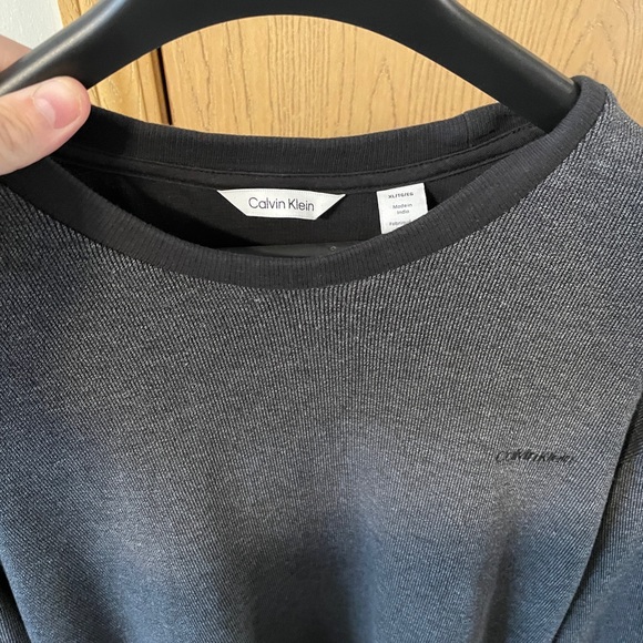 Calvin Klein Charcoal Crew Neck Sweater - Picture 2 of 2